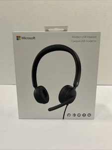 Microsoft Modern Wired USB Headset Model 1989 Black - Brand New Sealed! - Picture 1 of 15