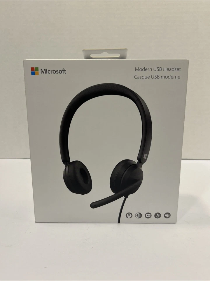 Microsoft Modern Wired USB Headset Model 1989 Black - Brand New Sealed! - Image 1 of 4