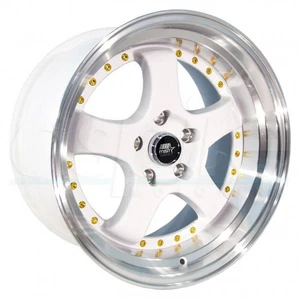 One 18x9.5 MST MT07 5x114.3 20 White Wheel Rim 73.1 - Picture 1 of 3