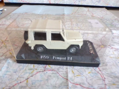PEUGEOT P 4 Blanc Ancienne SOLIDO 1859  1/43 en boite - Photo 1/2