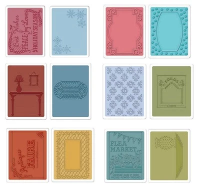 2 Prägeschablone Hintergrund Embossing Folder Sizzix  - Bild 1 von 3