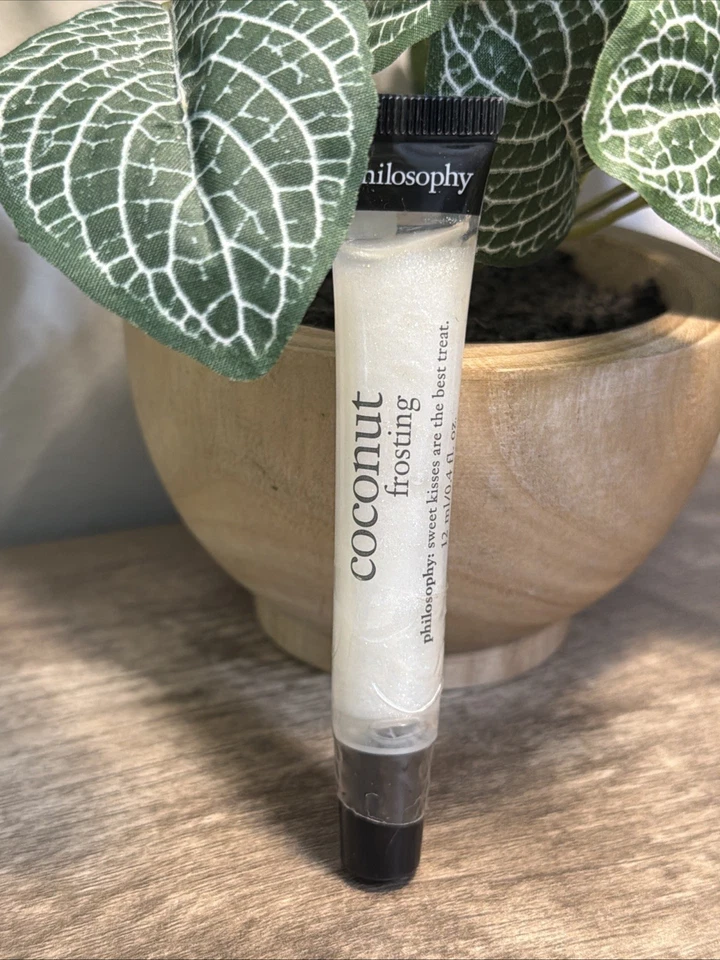 НОВЫЙ глянцевый блеск для губ с высоким вкусом Philosophy Coconut Frosting 0,4 жидкой унции - Изображение 1 из 1
