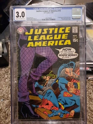 Justice League Of America 75 Cgc 3.0 1st Dinah Laurel Lance Black Canary JlLA VG - Image 1 of 4