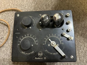 Antique RCA RADIOLA III Regenerative Receiver Valve Radio UNTESTED - Bild 1 von 8