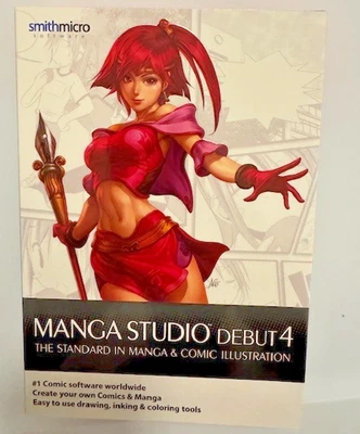 Manga Studio Debut 4 - PC & Mac Anime Comic Graphic Novel Cartoon Creator - New - Image 1 of 2
