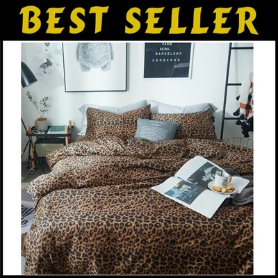 Lujoso juego de edredón con estampado de guepardo animal Foto 1 de 4