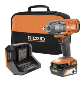 RIDGID High-Torque 18V 1/2" Impact Wrench Kits 4.0Ah Battery Friction Ring Bag - Bild 1 von 9