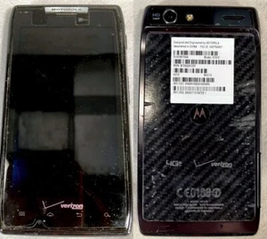 MOTOROLA Smartphone XT912 Cell Phone RAZR Verizon DROID Black 1080P Camera PARTS - Picture 1 of 3