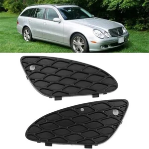 Pair Left & Right For Mercedes W211 E-class E500 Front Bumper Cover Mesh Grille - Picture 1 of 6
