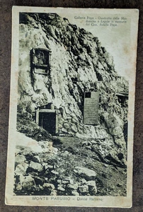 cartolina antica Monte Pasubio Dente Italiano Galleria Papa WW1 FP non viaggiata - Imagen 1 de 2