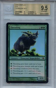 MTG Thornling BGS 9.5 Gem Mint Conflux Mythic Foil Magic Card Amricons 3889 - Picture 1 of 2