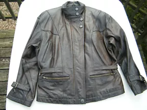 Wilsons Brown Leather Jacket with Zipout Thinsulate Lining Size M NICE - Picture 1 of 7