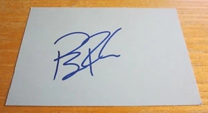 Tarjeta índice azul firmada autografiada por Bryan Rekar 4X6 MLB béisbol Devil Rays - Imagen 1 de 3