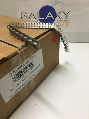 C.S. Osborne & Co. No. 7200 - Klinch-It Fasteners. 250pcs =10 Strips