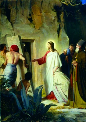 Tarjetas de felicitación La resurrección de Lázaro (1870) de Carl Bloch (paquete de 7 tarjetas) Foto 1 de 2