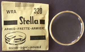 Stella Vintage Watch Crystals - Gold Armed-Gilted - Various Sizes - Picture 1 of 1
