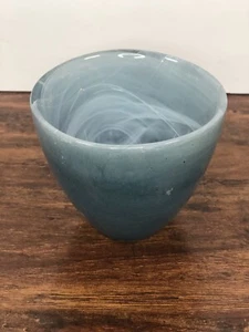 Cup Ruda Glasbruk Sweden Blue Glass Serveware Vintage - Picture 1 of 6