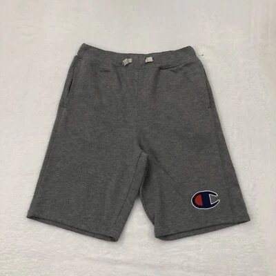 Champion Athletic Embroidered Logo Casual Gray Lounge Sweat Shorts Youth Kids XL - Image 1 of 4