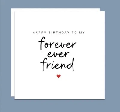 Best Friend Birthday Card, Bestie Birthday Card, Best Friend Card, Birthday 6x6