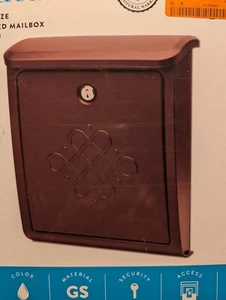 Bordeaux Rubbed Bronze Wall Mount Mailbox - Picture 1 of 3
