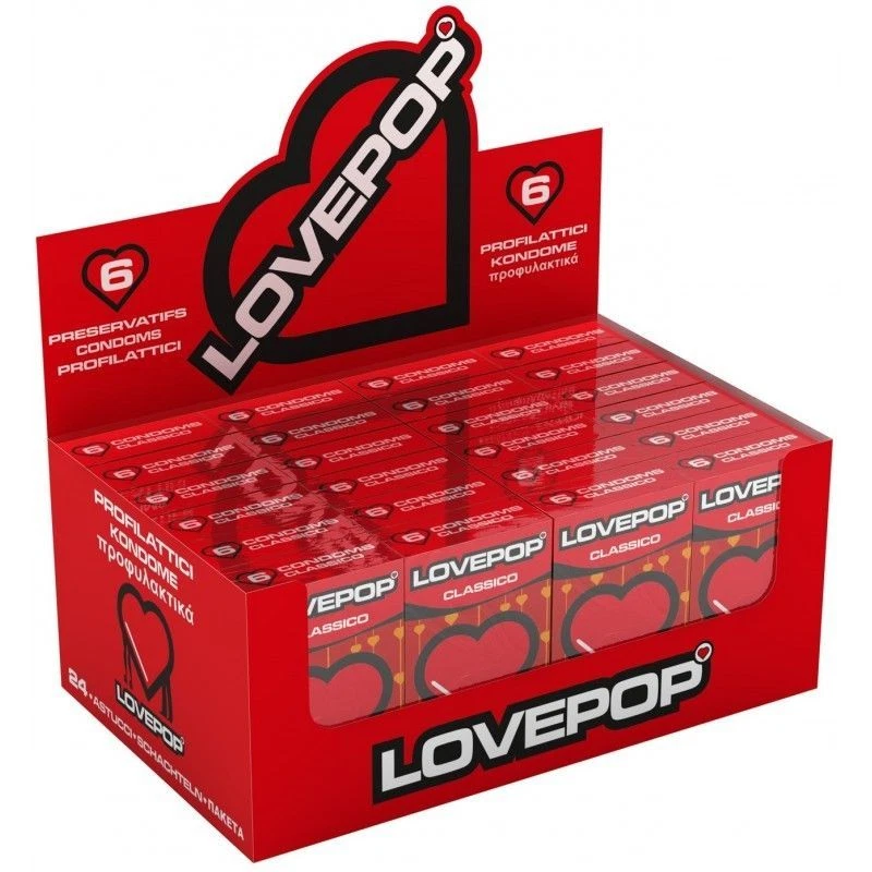 Profilattici LovePop PRESERVATIVI CLASSICI RESISTENTI Marchio Ce - Immagine 1 di 1