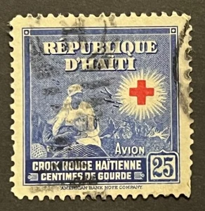 Travelstamps: 1945 Red Cross Air Mail Stamps Sg 391 Red Cross Used Fancy Cancel - Picture 1 of 5