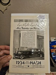 1934 Nash Print Ad  - Picture 1 of 1