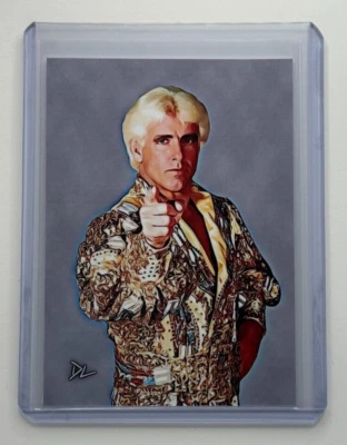 Tarjeta coleccionable Ric Flair edición limitada firmada por artista "The Nature Boy" 2/10 Foto 1 de 2