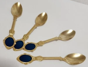 Gold Tea Spoons. 4 Pieces. - Picture 1 of 9