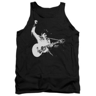 Camiseta sin mangas para hombre ELVIS PRESLEY BLANCO Y NEGRO con licencia SM-2XL Foto 1 de 2