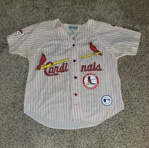 Vintage St Louis Cardinals Esleep Pajamas Size Small Has Stains - Picture 1 of 21