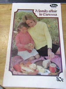 Patons knitting pattern book No..961 Familys Caressa Knits Fits 27-42 inches. - Picture 1 of 9