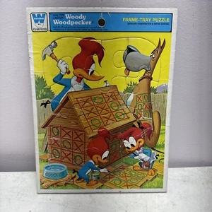 1979 Vintage Whitman Walter Lantz Woody Woodpecker Frame Tray Puzzle 12 Piece - Picture 1 of 10