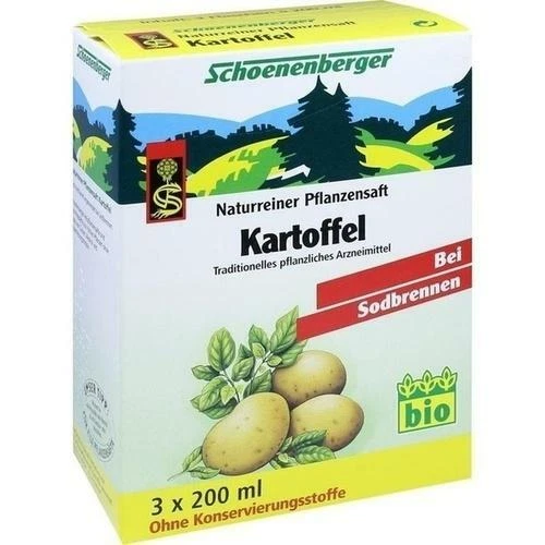 SALUS PHARMA GMBH KARTOFFELSAFT Schoenenberger Heilpflanzensäfte 3X200 ml PZN 699885