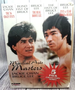 Martial Arts Masters 5 Pack VHS Collectors Series Bruce Lee Jackie Chan SEALED - Picture 1 of 4