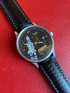 Vintage Slava Space Buran Soviet Mechanical Men's Wristwatch - Picture 1 of 14
