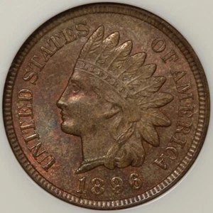 1896 Indian Cent NGC MS-65RB - Picture 1 of 3
