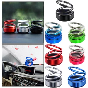 Car Fragrance Portable Kinetic Mini Solar Aromatherapy Auto Rotating Double Ring - Picture 1 of 21