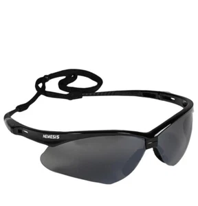 KLEENGUARD NEMESIS SCHUTZBRILLE SCHWARZ SMOKE VERSPIEGELTE GLÄSER GRAU SONNENBRILLE 25688 - Bild 1 von 4