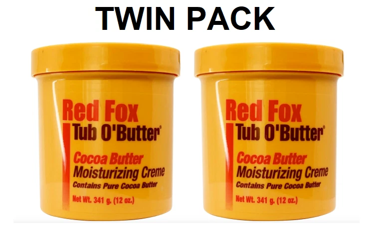 2 X Red Fox Tub O' Butter Cocoa Moisturising Cream 341g EACH - Bild 1 von 1