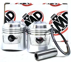 Kit de pistón IMD Honda CB175 CD175 CL175 SL175 - 2 kits - 52 mm tamaño STD - Imagen 1 de 3