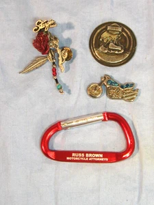 Lote de 4 piezas pasadores, mosquetón, Harley Davidson - Imagen 1 de 11