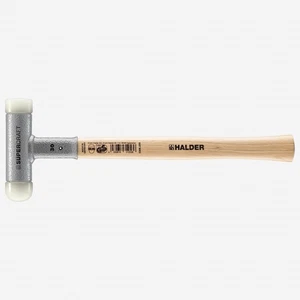 Halder Supercraft Dead Blow, Non-Rebounding Hammer with Rounded + Flat Nylon Fac - Picture 1 of 1