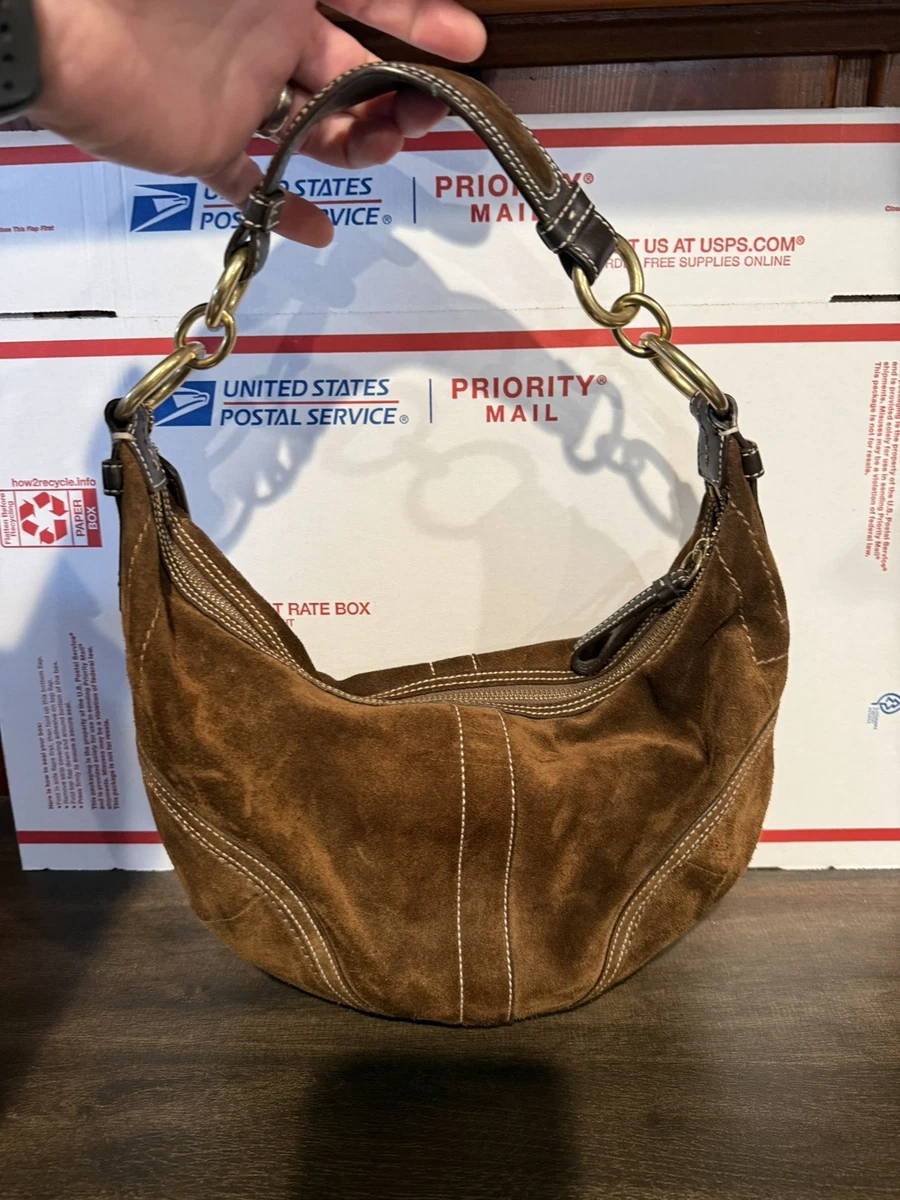 Coach Suede Hobo Bags for Women for sale - eBay