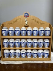 Pillsbury Doughboy Danbury Mint Wooden Spice Rack with (24) Spice Jars 2002 - Picture 1 of 18