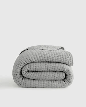 Айва европейский льняной хлопок стежок лоскутное одеяло туман одеяла полный/королева - Изображение 1 из 3