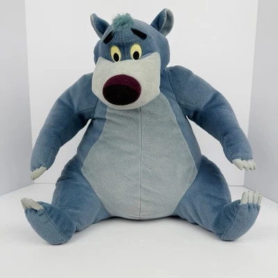 Disney Libro de la Selva BALOO Oso Sentado Peluche Suave por Hasbro De Colección 2002 16" Foto 1 de 4