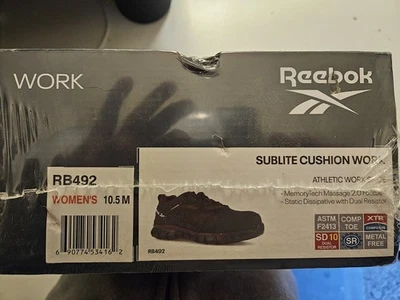 Reebok Women's Work Shoes Composite Toe. Women's Size 10.5 Sealed Box - Image 1 of 4
