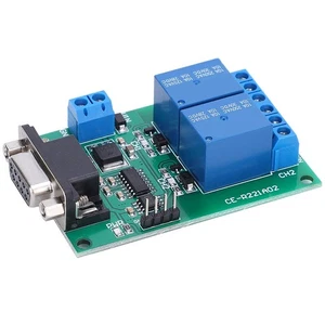 2-Channel Serial Port Relay Module RS232 UART Protocol DB9 Interface Board - Picture 1 of 9