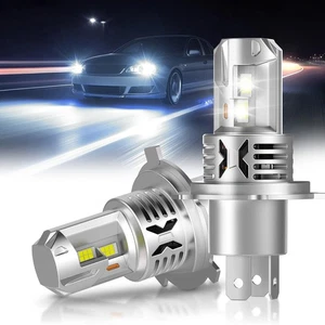 2pcs H4/H19 LED Headlight Bulbs 6000K Car Fog Lights, 8000LM Super Bright White - Picture 1 of 20